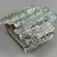 60s 70s wall lamp J.T. Kalmar Austria Ice Glass Wall Sconce Space Age