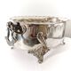 Vintage Wiskemann silver metal planter