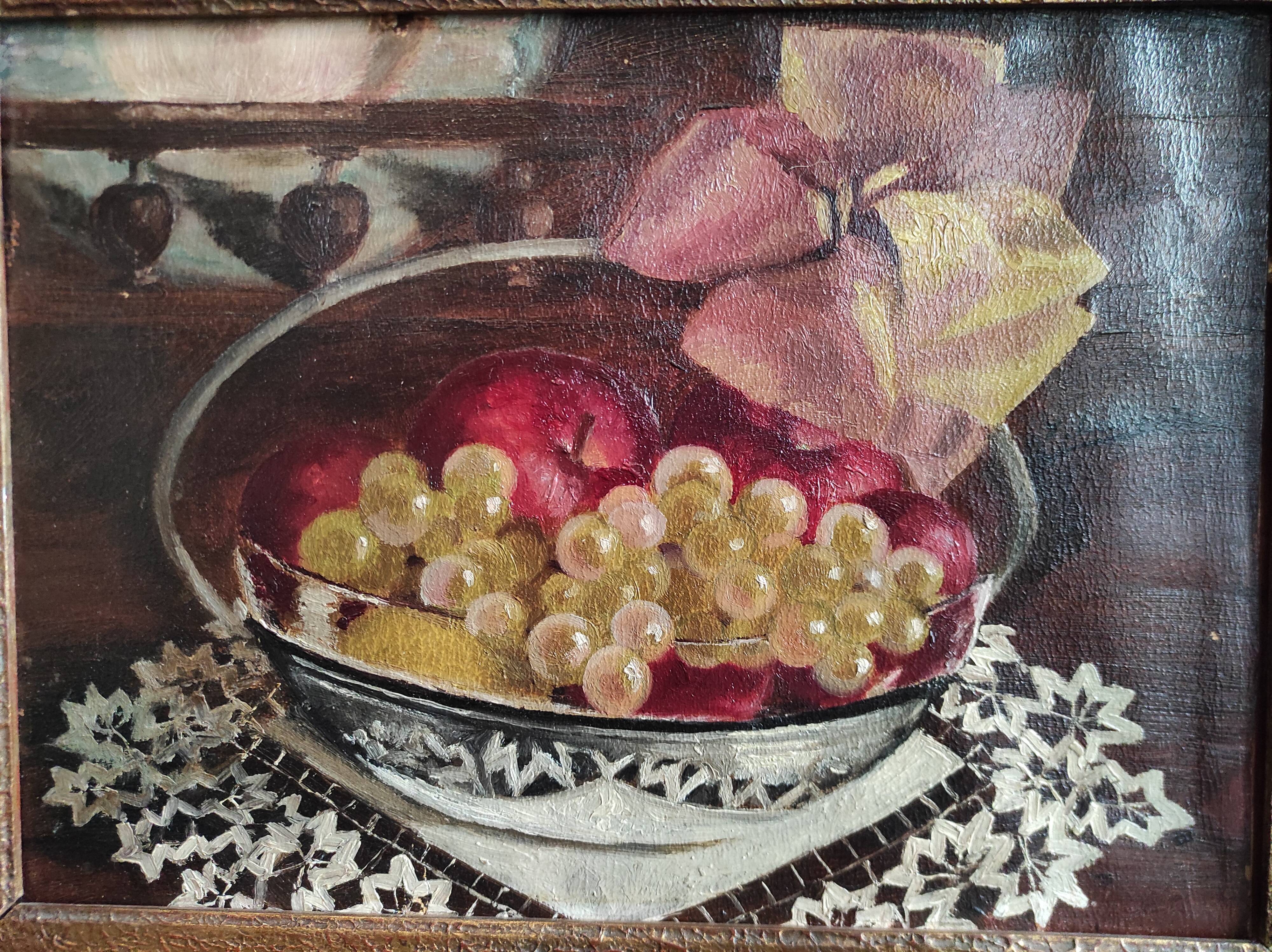 Antique still life, signed Y. Luboade, 1897