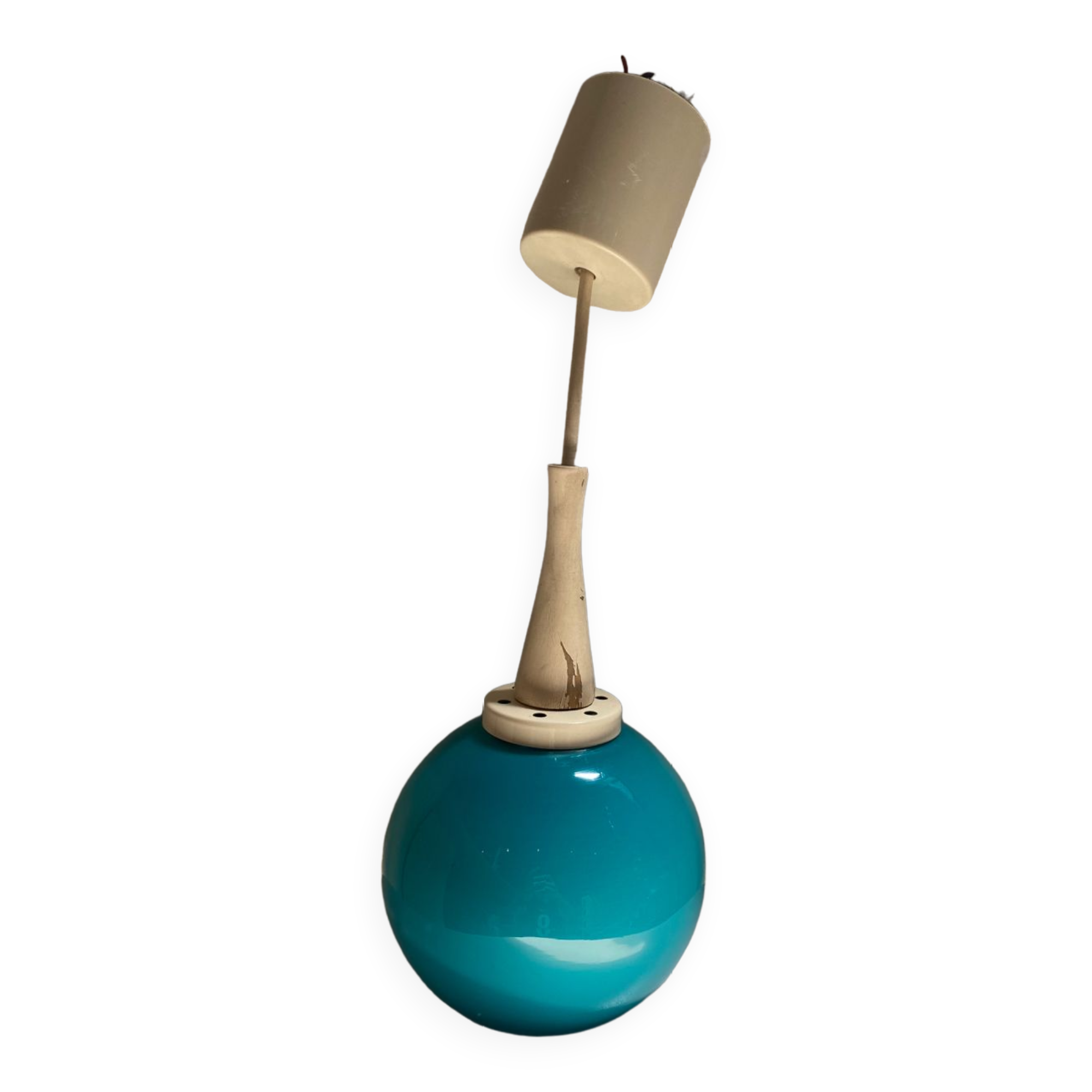 Blue vintage hanging lamp