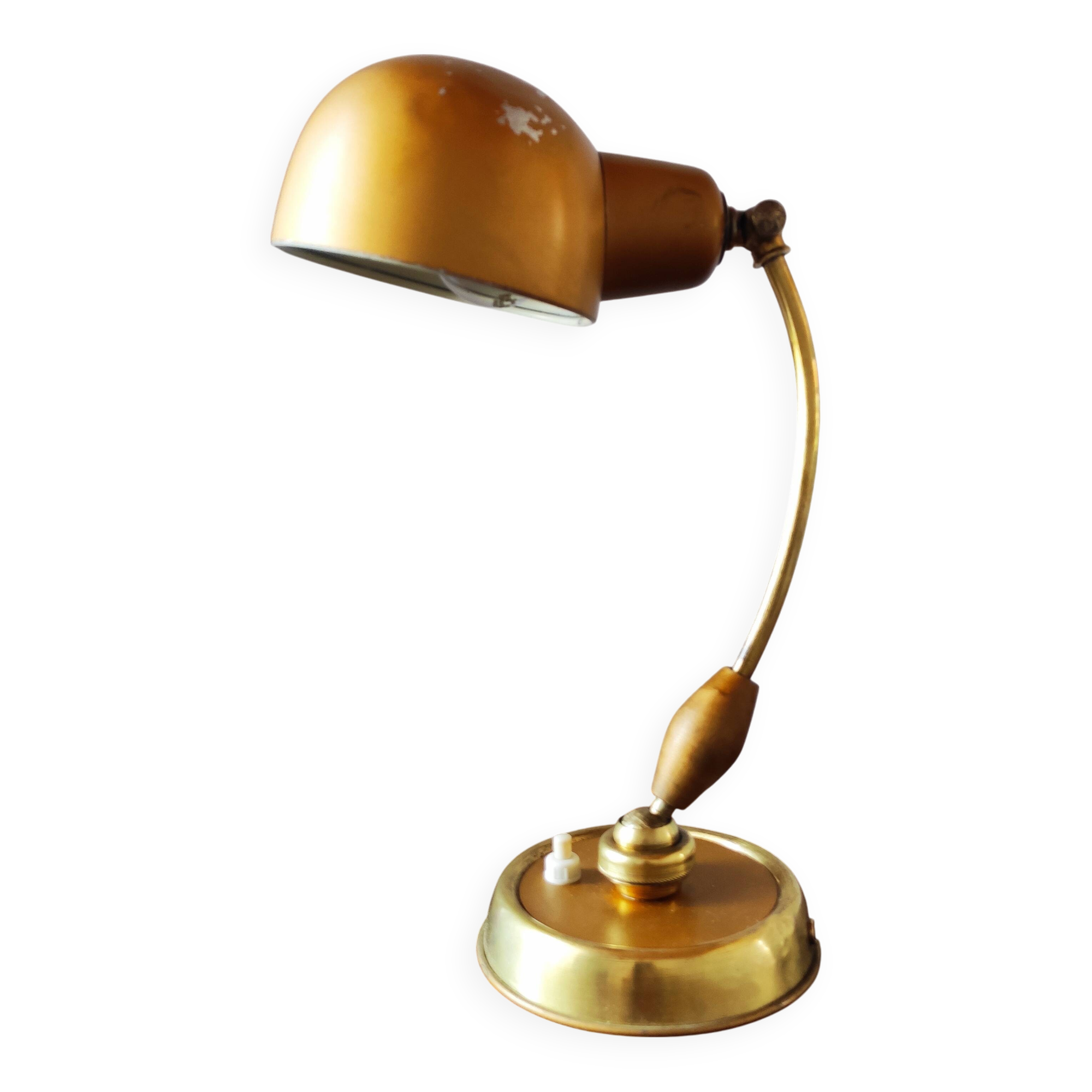 Antique Bauhaus style articulated desk lamp