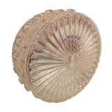 Round ceiling light glass, ground edge diamond