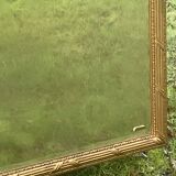 Imposing neo-classical style mirror, wood and stucco "Deknudt"