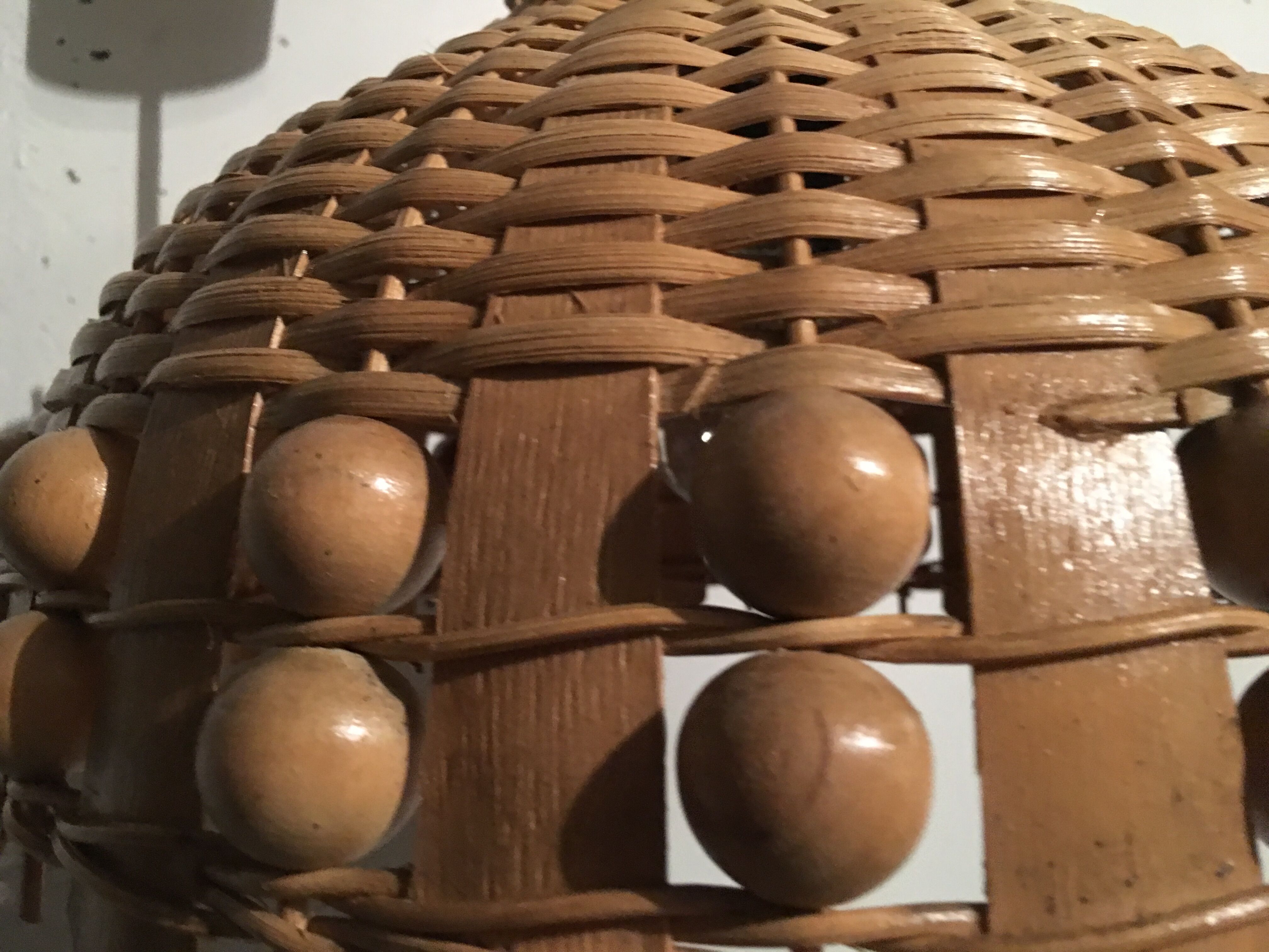 Hanging lamp 60s rattan