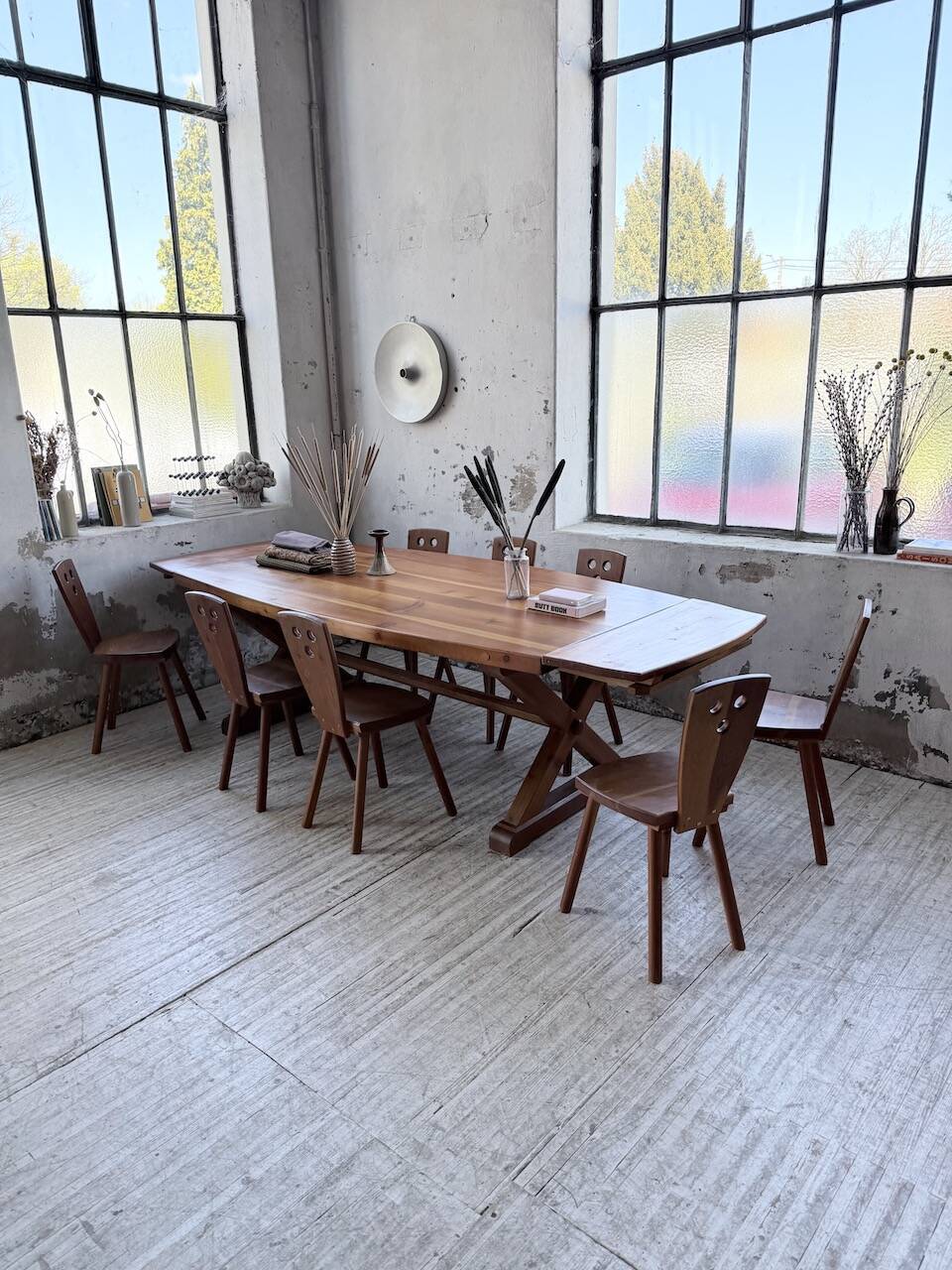 Mountain furniture set with table and 8 chairs Malmvall.