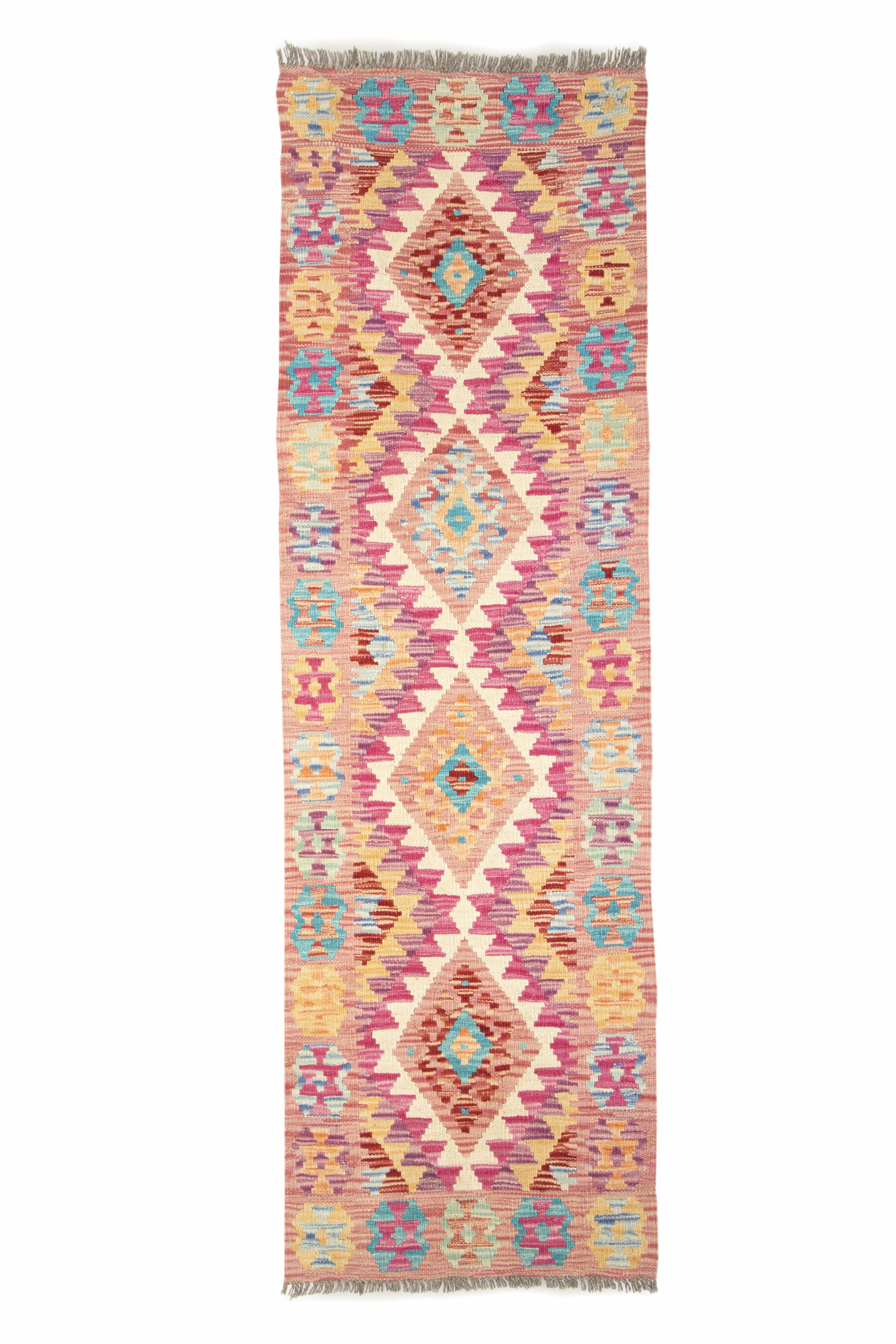 Afghan Pashtun kilim corridor 198 x 60 cm