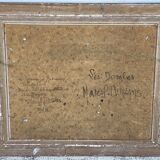 Painting by Marcel DURANS, light effect in Les Dombes (Ain)