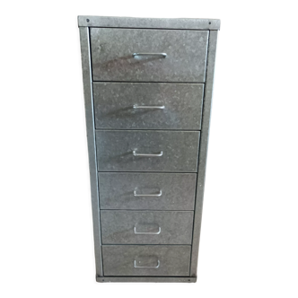 Industrial furniture with drawers and on wheels