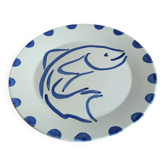 Assiette décor poisson