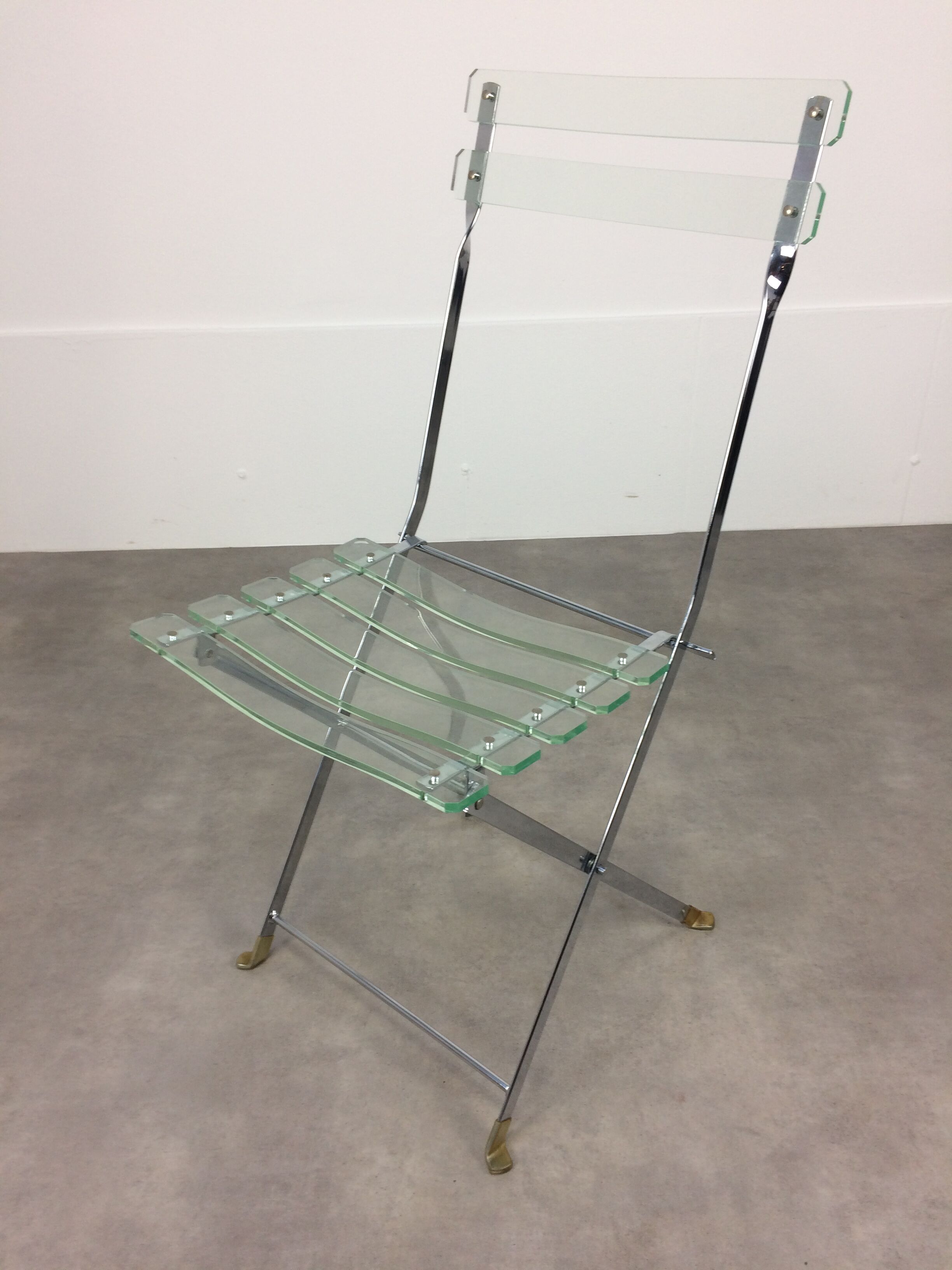 Plexiglas chair by Lebovici and Berthet for Marais International, series "Les Invisibles"