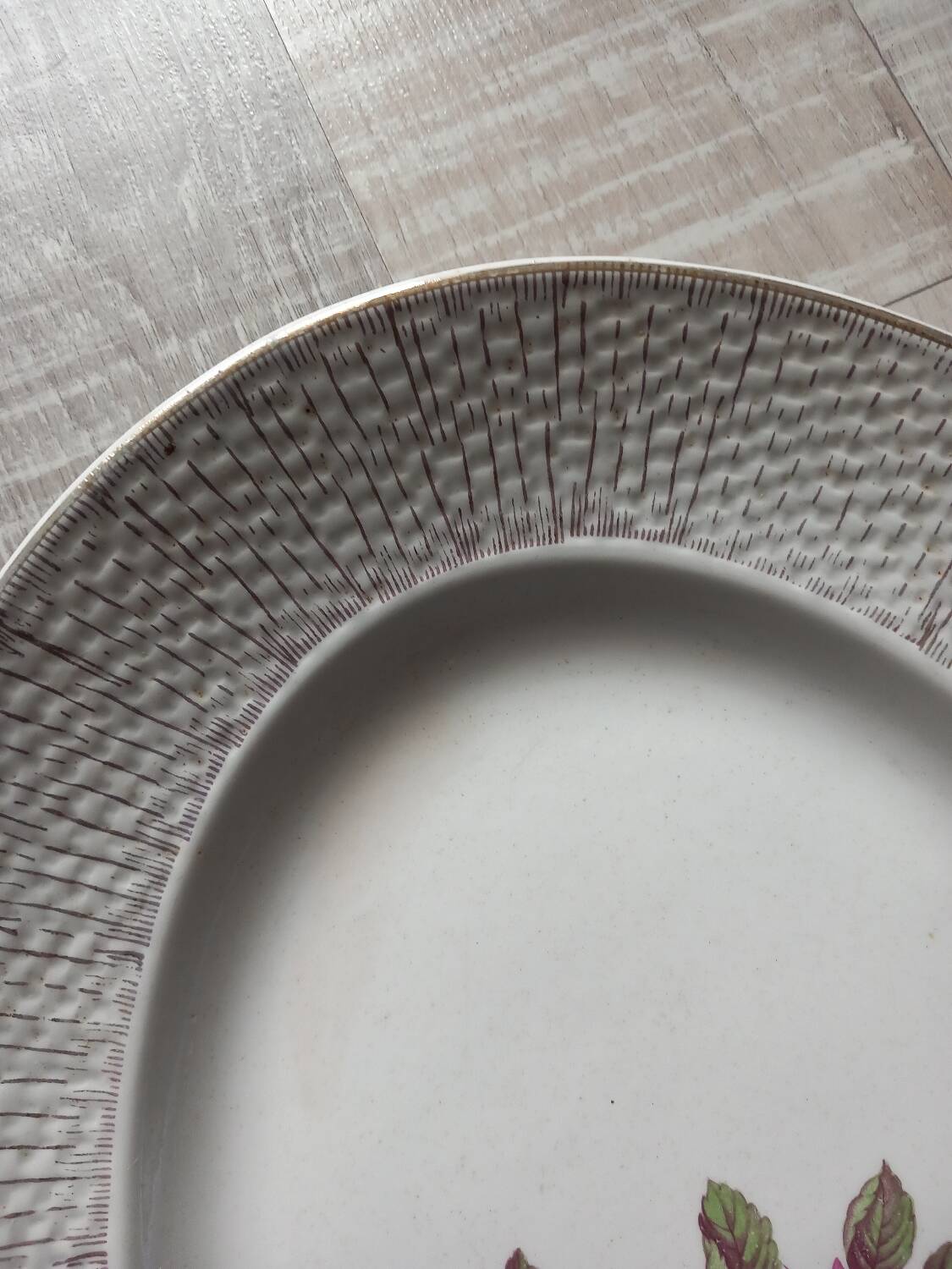 Old dish Digoin Sarreguemines