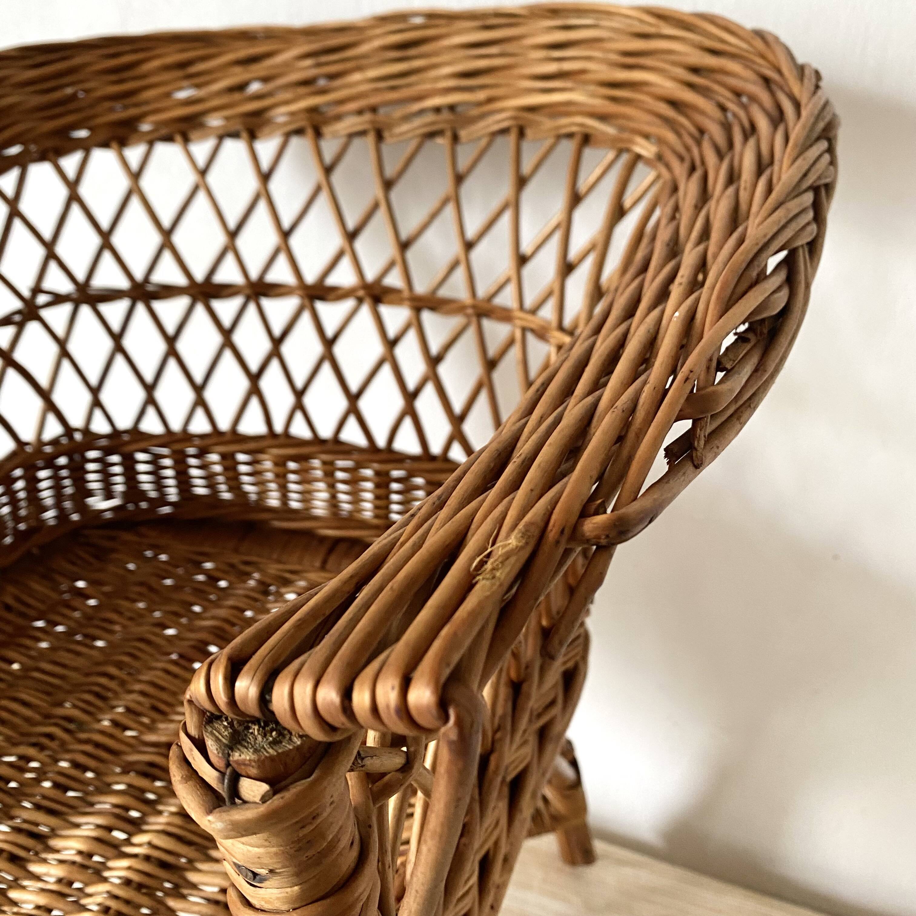 Rattan armchair for children