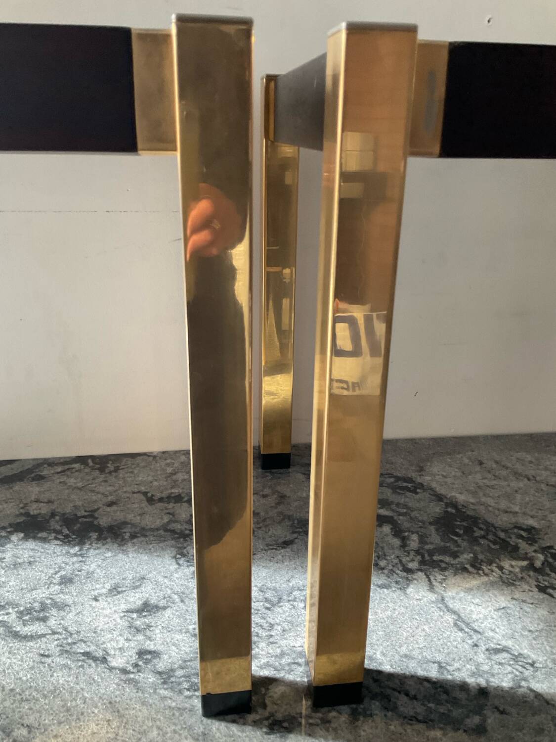 Pair of Hollywood Regency style side tables