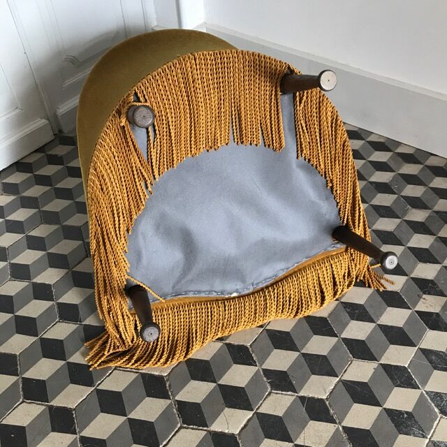 Armchair yellow ochre Toad