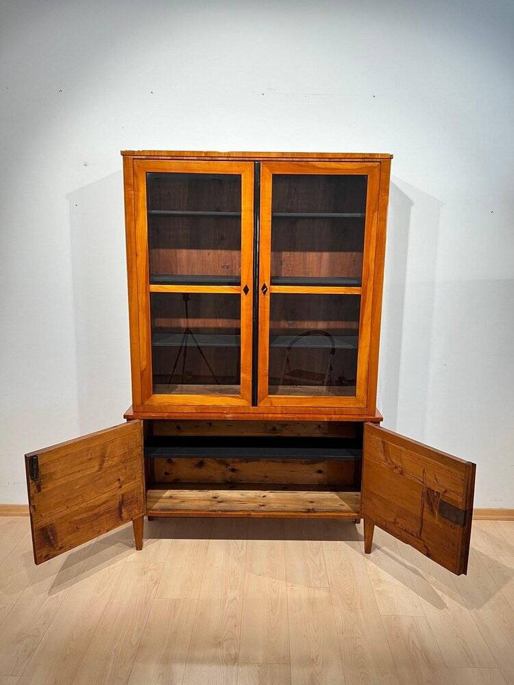 Biedermeier Top Showcase or Vitrine in Cherry Wood, South Germany, 1830