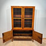 Biedermeier Top Showcase or Vitrine in Cherry Wood, South Germany, 1830