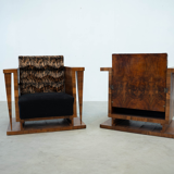Set of two Art Deco lounge chairs