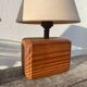 Paire de lampes chevet en bois
