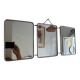 Miroir triptyque de barbier, 1960