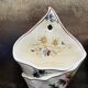 Pair of large bouquet vases, earthenware from Sarreguemines, Righi model.