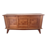 Magnificent enfilade buffet bahut gaston poisson in solid wood.