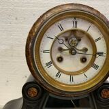 Napoleon III clock in black marble Pendulum Pendulum with mercury XIX century