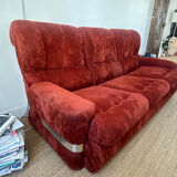 Canapé Space Age orange/rust