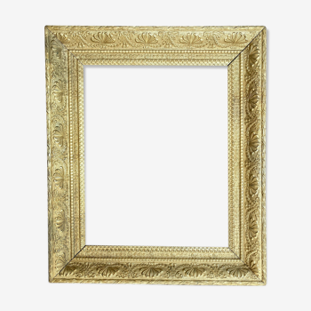 Old gilded wood frame - view 39 x 49 - window 40.5x 50.5