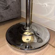 Vintage art deco floor lamp, chrome metal, France 1930