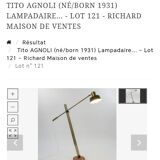 Vintage 1950s mid century counterweight floor lamp