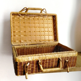 Wicker suitcase