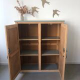 Verdigris two-door wardrobe