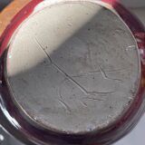 Oxblood pitcher with grotesque mask in the Delplera spirit