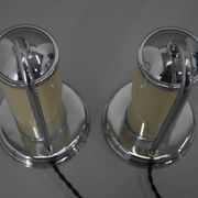 Ensemble de deux lampes de table/chevet restaurées, années 1930