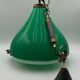 Suspension en acrylique vert vintage Italie, années 60