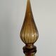 Vintage Empoli Glass Decanter with Stopper, Italy, 1960s