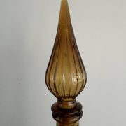 Vintage Empoli Glass Decanter with Stopper, Italy, 1960s