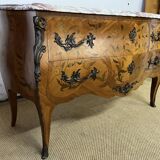 Louis XV style inlaid chest of drawers