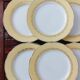 6 antique dessert plates