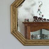 Small octagonal art nouveau mirror