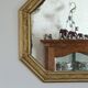 Small octagonal art nouveau mirror