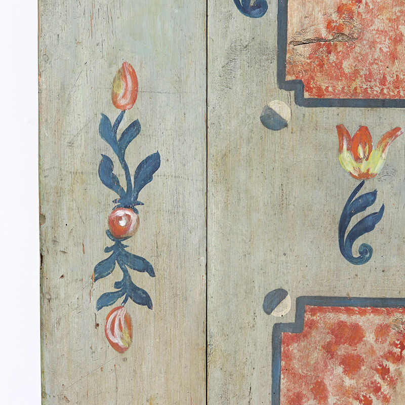 Cabinet de mariage peint, art populaire de ferme, 1794
