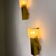 Pair of Murano glass wall sconces by Gaetano Sciolari, Italy, 1970s