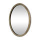 Oval Patinated Bronze Mirror 1950
