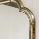 Large Spanish gilt brass & smoked mirror decorative wall mirror, 1980s