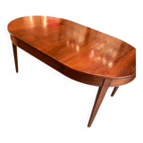 Louis XVI style oval walnut extendable table
