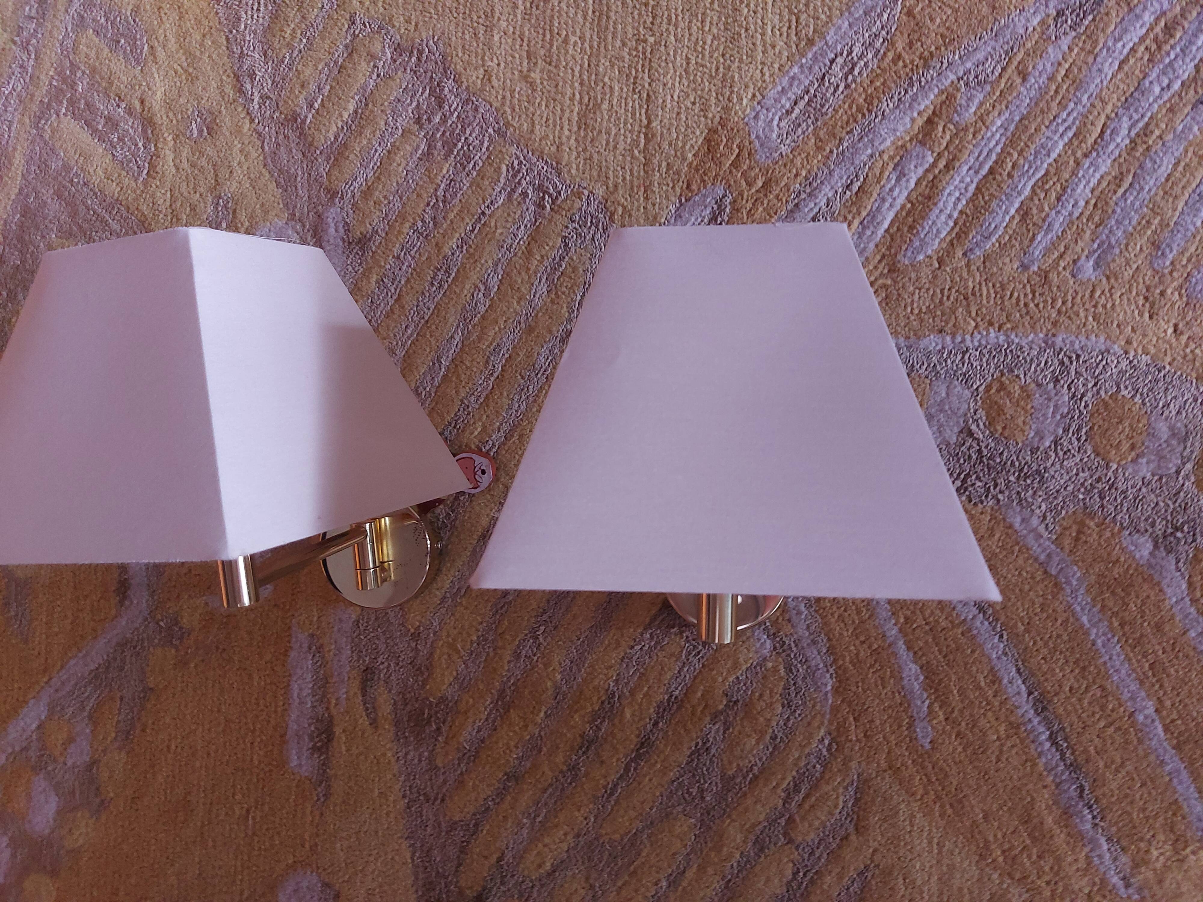 TWO BRASS WALL LIGHTS