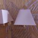 TWO BRASS WALL LIGHTS
