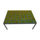 Table basse moderniste en céramique et acier