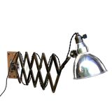 Lamp 1930 accordion scissors france mazda 1930